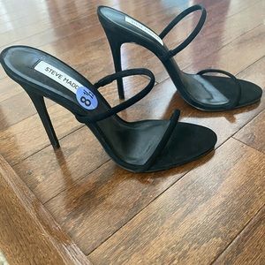 Black Steve Madden Strappy Heels Never worn